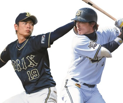 オリックス・ソックスにゴールドの2本ラインとBマーク／12球団歴代