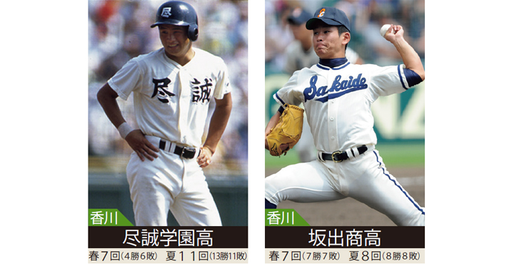 坂出商業野球ユニフォーム 地域別ユニフォームコレクション【中国・四国編】 いずれの地区にも