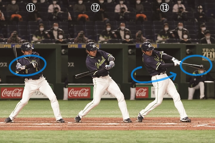 連続写真】ヤクルト・内川聖一 後編「トップを少しだけ浅くすることで