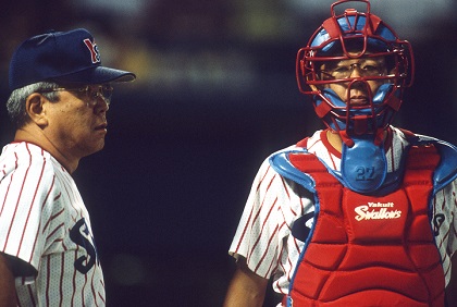 古田敦也 1997年日本シリーズMVP時使用 SUNUP 野球帽 なぜ古田敦也は野村克也の後継者たり得る捕手として大成できたのか