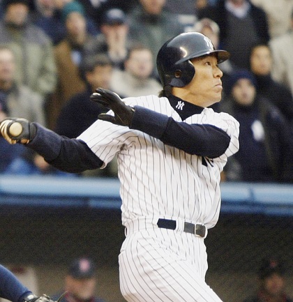 ゴジラ松井秀喜　ヤンキース時代のリングノート ゴジラ”松井秀喜、ニューヨーク上陸。ヤンキー・スタジアムで満塁弾